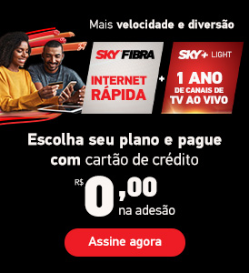 Mais velocidade e diversão. Escolha seu plano e pague com cartão de crédito R$ 0,00 na adesão.